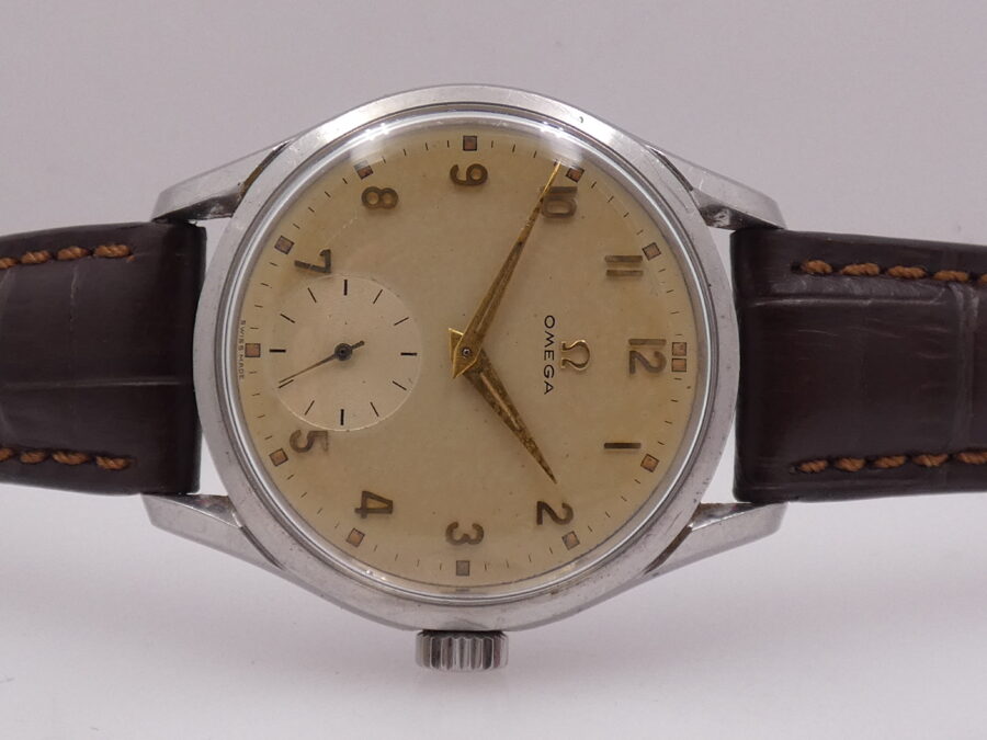 Omega Classic Vintage Oversize 36mm Anno 1952 ORIGINAL DIAL Referenza 2639 Carica Manuale Calibro 266 Acciaio - immagine 6