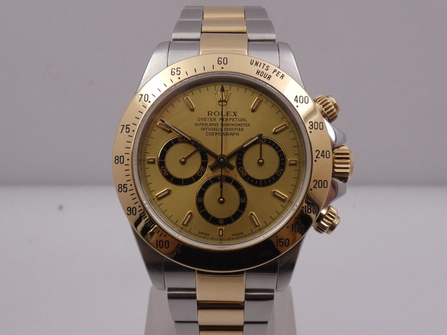 Rolex Daytona Zenith 16523 SEL A Series BOX&PAPERS Never Polished Acciaio & Oro 18Kt Anno 2000 - immagine 6