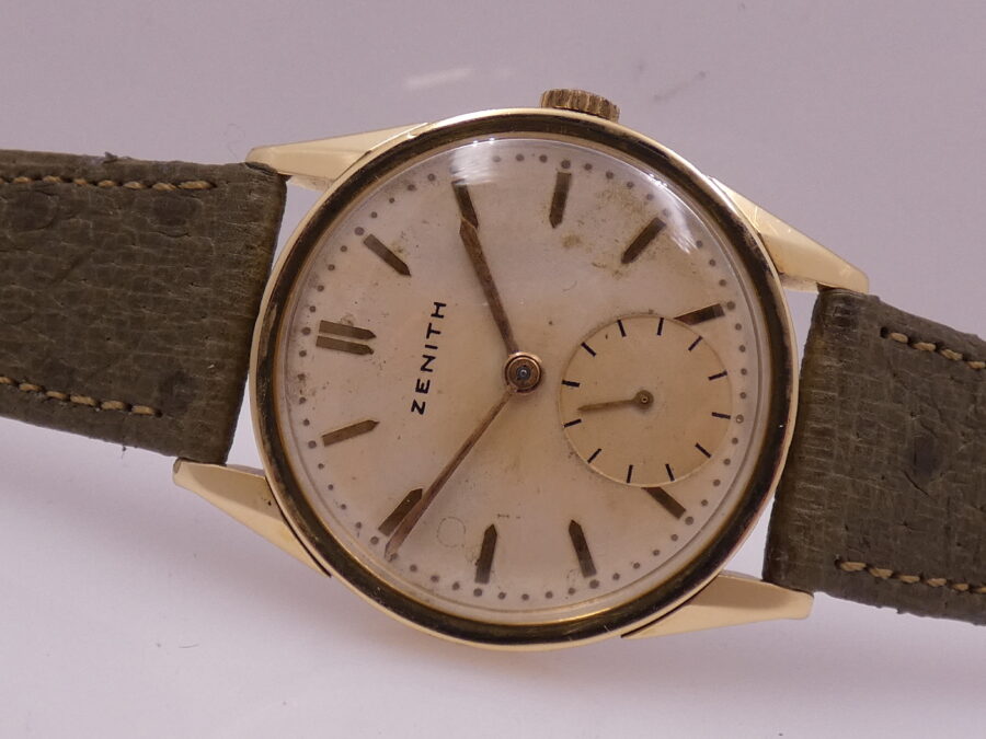 Zenith Calatrava Vintage Oro Massiccio 18Kt Anno 1938 Carica Manuale Calibro 12/4 - immagine 7