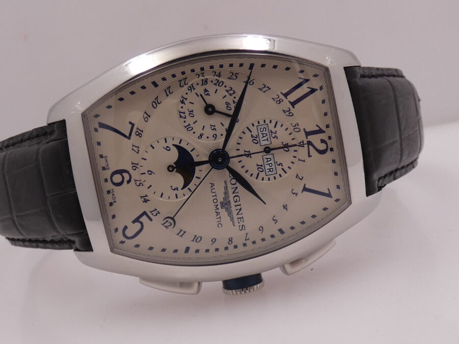 Longines Evidenza Crono Jumbo Triple Date Moonphases NEW BOX&PAPERS Automatico L2.688.4 - immagine 7