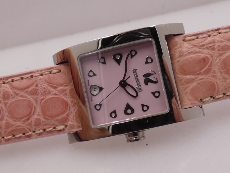 Eberhard & Co. Gingi Date 61007 NEW Pink Dial BOX&PAPERS ANNI 2000's Ladies Watch - immagine 7