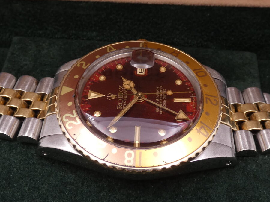 Rolex GMT-Master 16753 Occhio di Tigre SANGUE DI PICCIONE Nipple Dial Anno 1981 Acciaio & Oro 18Kt - immagine 7