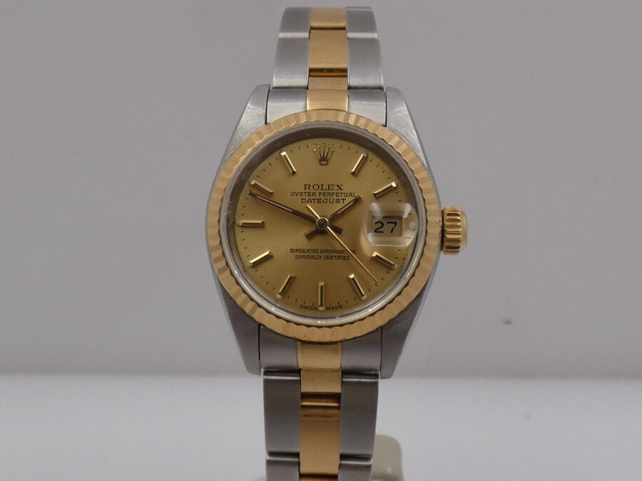 Rolex Lady-Datejust 69173 BOX&PAPERS Garanzia Italia Acciaio & Oro 18Kt ANNO 1994 Automatico - immagine 8