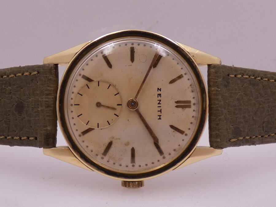 Zenith Calatrava Vintage Oro Massiccio 18Kt Anno 1938 Carica Manuale Calibro 12/4 - immagine 8