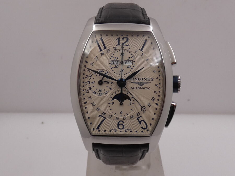 Longines Evidenza Crono Jumbo Triple Date Moonphases NEW BOX&PAPERS Automatico L2.688.4 - immagine 8