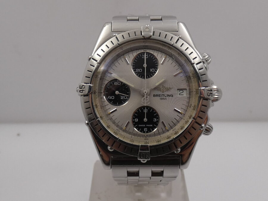 Cronografo Breitling Chronomat A13047 Acciaio With BOX Automatico ANNI '90 Braccialato - immagine 8