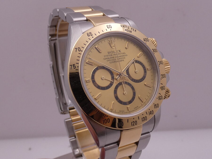 Rolex Daytona Zenith 16523 SEL A Series BOX&PAPERS Never Polished Acciaio & Oro 18Kt Anno 2000 - immagine 8