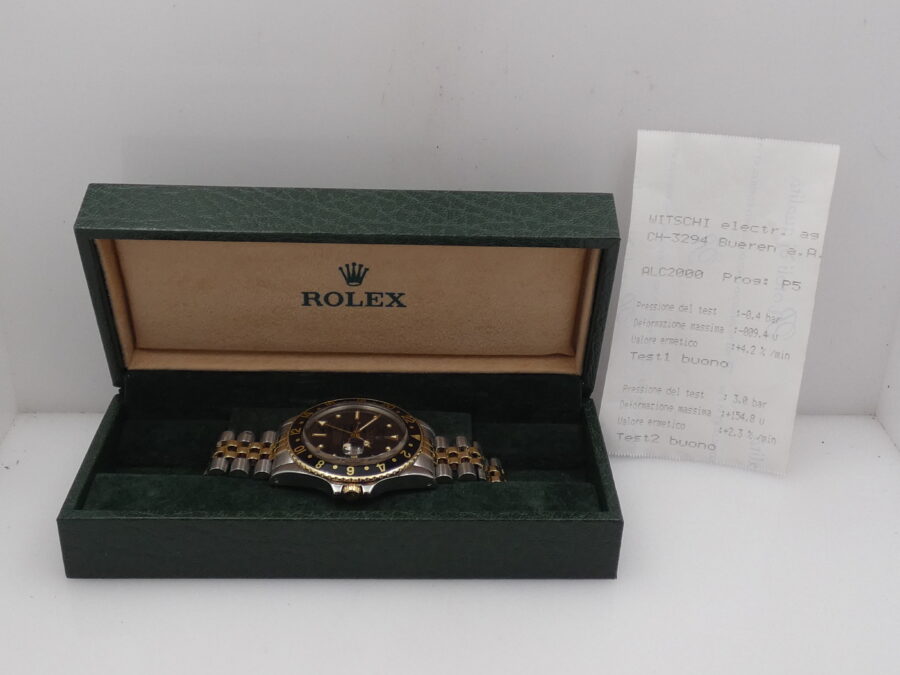 Rolex GMT-Master 16753 Nipple Dial Acciaio&Oro 18Kt Anno 1980 Automatico - immagine 8