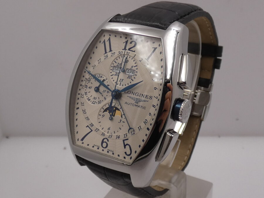 Longines Evidenza Crono Jumbo Triple Date Moonphases NEW BOX&PAPERS Automatico L2.688.4 - immagine 9