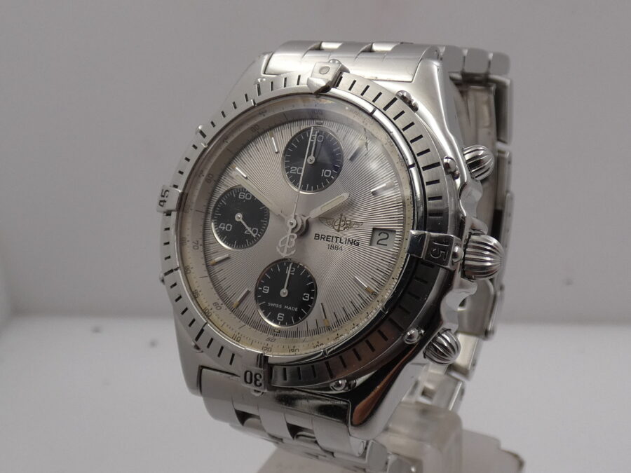 Cronografo Breitling Chronomat A13047 Acciaio With BOX Automatico ANNI '90 Braccialato - immagine 9