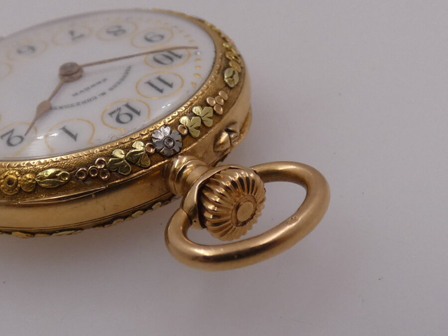 Vacheron Constantin Pocket Monachina Anno 1908 Oro Massiccio 18Kt Quadrante Porcellana Carica Manuale - immagine 8