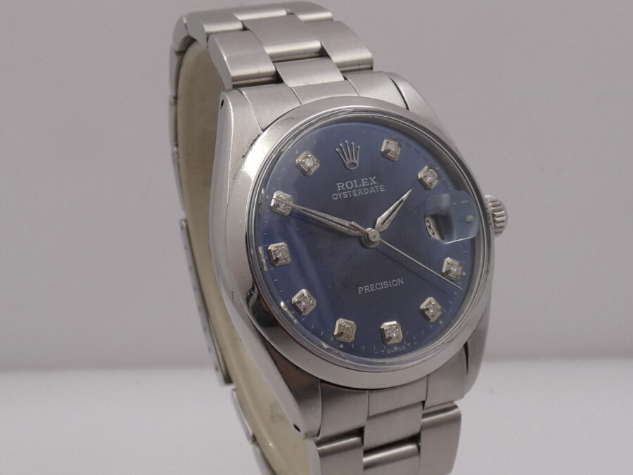 Rolex Oysterdate Precision 6694 Diamond Dial ANNO 1970 Manuale Acciaio Con Bracciale Oyster - immagine 10