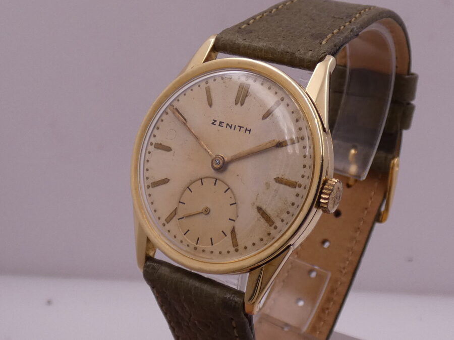 Zenith Calatrava Vintage Oro Massiccio 18Kt Anno 1938 Carica Manuale Calibro 12/4 - immagine 10