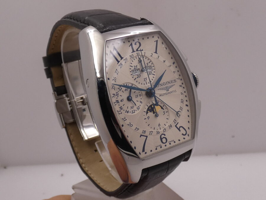 Longines Evidenza Crono Jumbo Triple Date Moonphases NEW BOX&PAPERS Automatico L2.688.4 - immagine 10