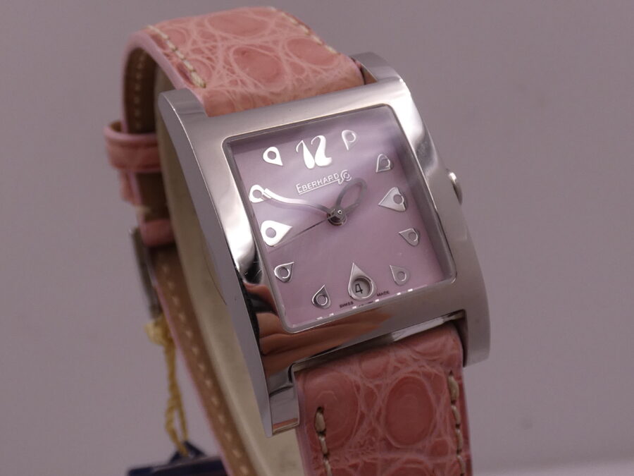 Eberhard & Co. Gingi Date 61007 NEW Pink Dial BOX&PAPERS ANNI 2000's Ladies Watch - immagine 10