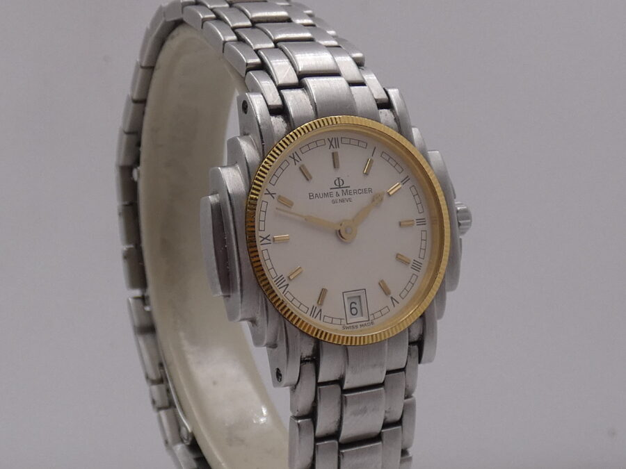 Baume & Mercier Shogun LADY 5236.018.3 Acciaio & Oro 18 Kt WITH BOX Anni 90's Ladies - immagine 10