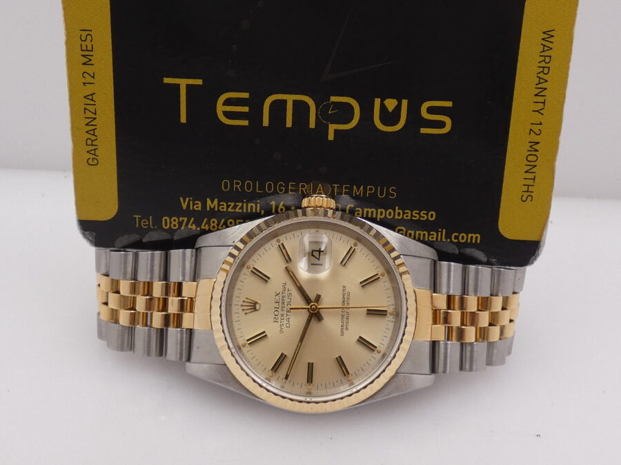 Rolex Datejust 36 16233 Jubilee Acciaio & Oro 18Kt BOX&PAPERS Anno 1991 OTTIME CONDIZIONI Automatico - immagine 2