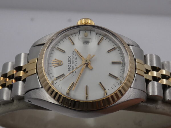 Rolex Oyster Perpetual Lady Date 6917 Acciaio & Oro 18 Kt Anno 1981 Bracciale Jubilee