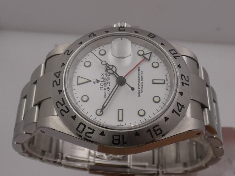 Rolex Explorer II 16570 SEL POLAR Anno 2003 White Dial Automatico Acciaio