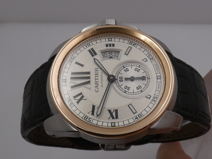 Cartier Calibre de Cartier 3299 Acciaio & Oro Rosa 18Kt 43mm BOX&PAPERS Anno 2010 Automatico