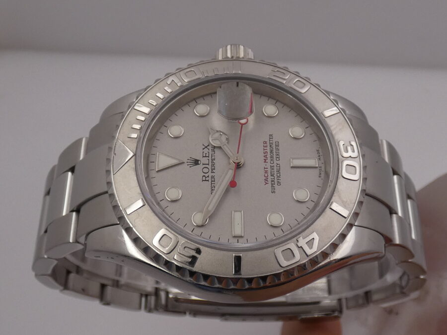 Rolex Yacht-Master 40 Rolesium Platinum 16622 BOX & PAPERS Anno 2004 Automatico Acciaio