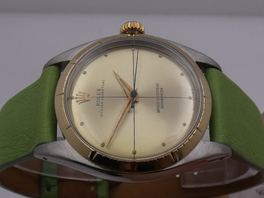 Rolex Oyster Perpetual 34 ZEPHYR 6582 Automatico Acciaio&Oro 18Kt JUST SERVICED Anno 1959 Vintage