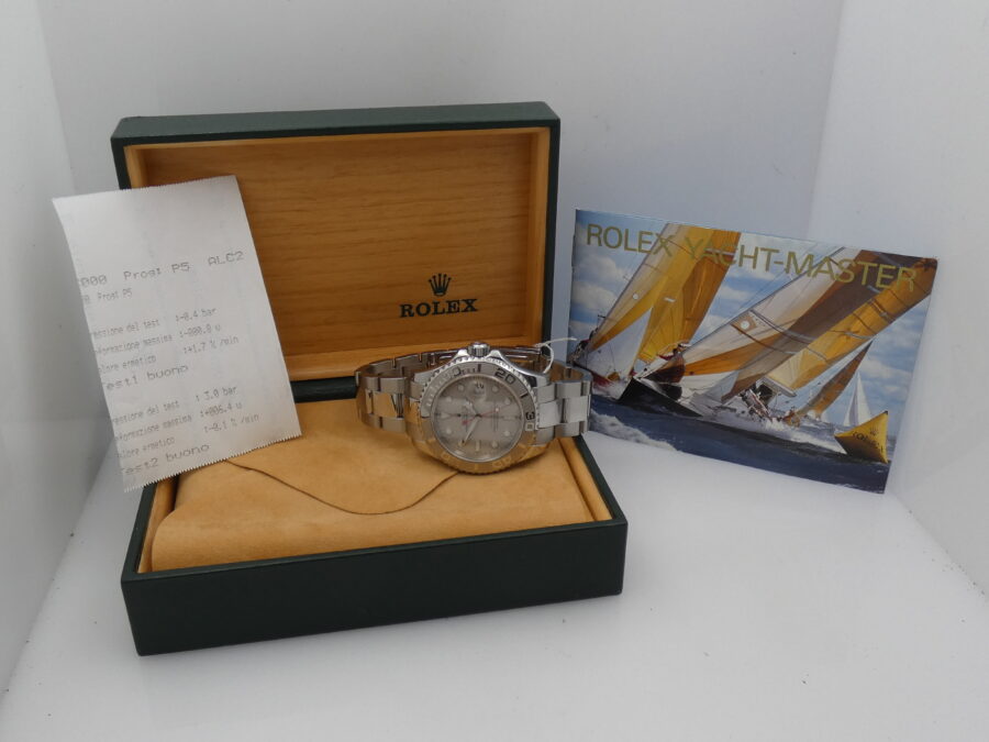 Rolex Yacht-Master 40 Rolesium Platinum 16622 With BOX Anno 2006 Automatico CONDIZIONI PERFETTE - immagine 11