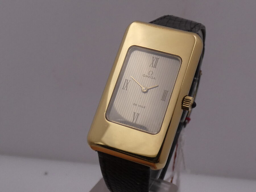 Omega De Ville Carrè Laminato Oro 18Kt Anno 1975 MilleRighe Dial Carica Manuale - immagine 11