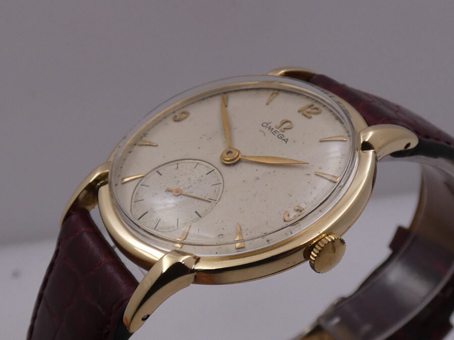 Omega SPIDER LUGS Big Second Oro Massiccio 18Kt Anno1946 Manuale Vintage - immagine 11