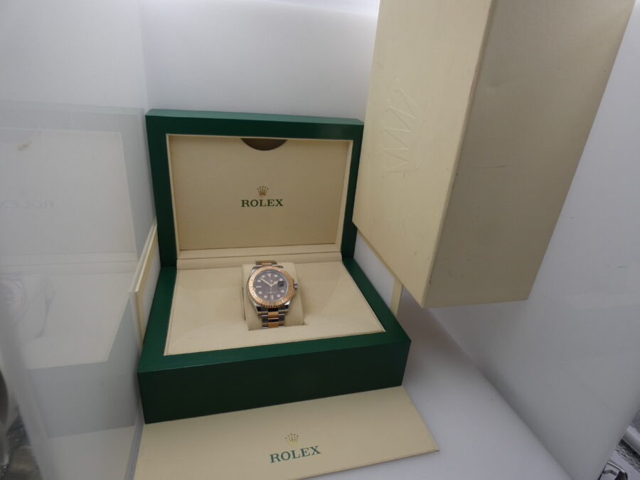 Rolex Yacht-Master 40 116621 Chocolate Acciaio & Oro Rosa 18Kt With BOX Automatico - immagine 11