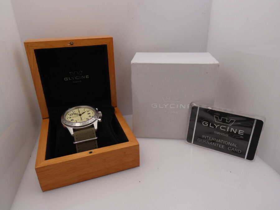 Glycine Cronografo Stratoforte 46mm 3803 BOX&PAPERS Anno 2001 Automatico Acciaio - immagine 11