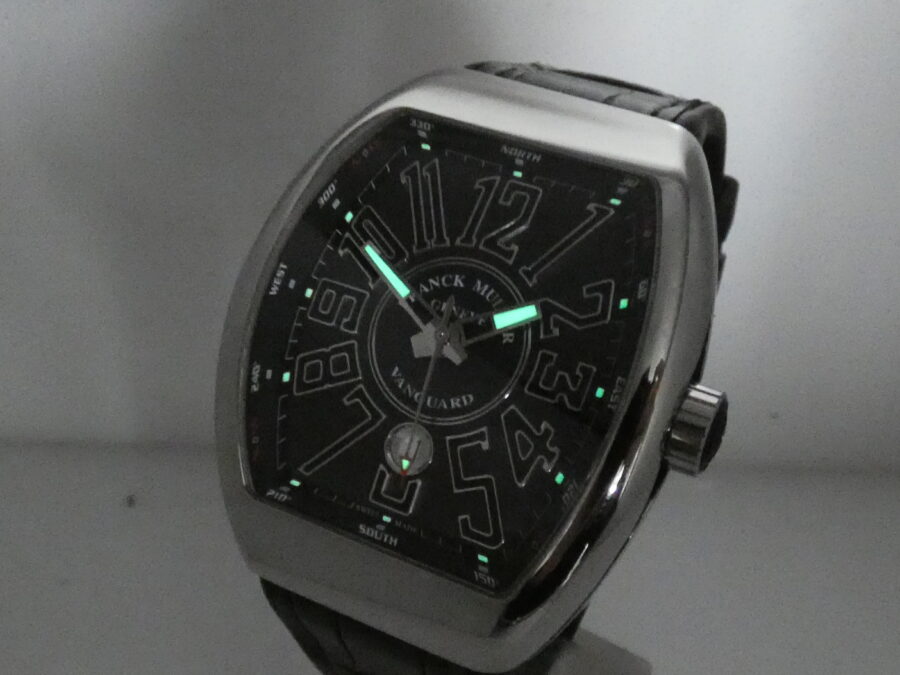 Franck Muller Vanguard V 45 SC DT Oversize 44mm Punti Cardinali Automatico Acciaio - immagine 11