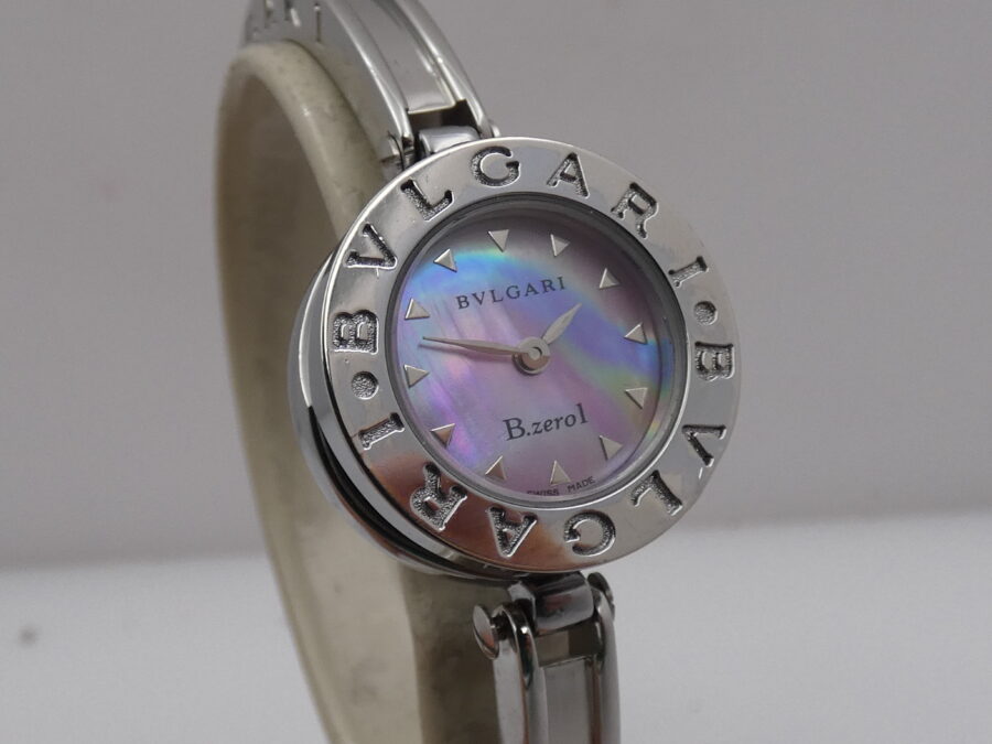 Bulgari B.Zero1 Lady BZ22S Rosa MOP Dial WITH BOX Anni 2000'S Acciai Braccialato - immagine 11