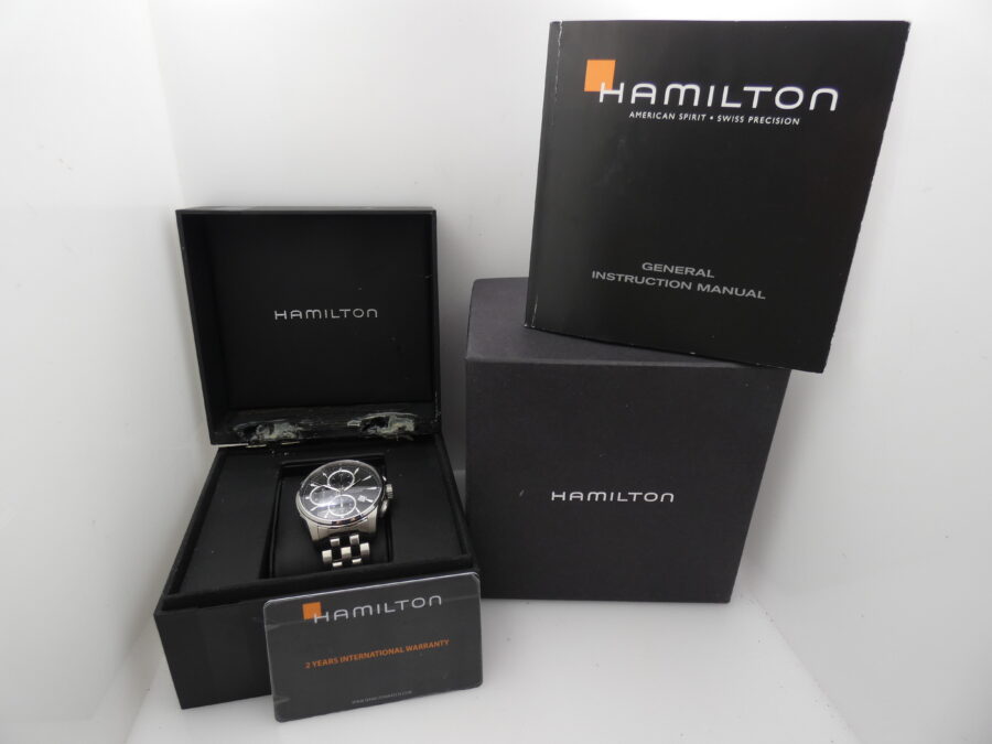 Hamilton Cronografo Jazzmaster 42mm H325960 Automatic Date BOX&PAPERS Anno 2015 BRACCIALATO - immagine 11