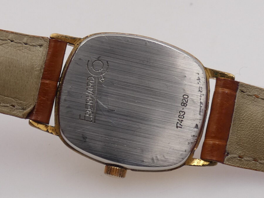 Eberhard & Co. Lady Classic Laminato Oro 18Kt Anni 80's Carica Manuale Calibro 176 Orologio Vintage - immagine 12