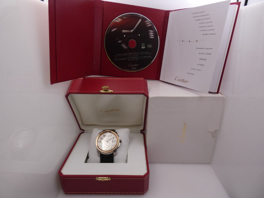 Cartier Calibre de Cartier 3299 Acciaio & Oro Rosa 18Kt 43mm BOX&PAPERS Anno 2010 Automatico - immagine 12