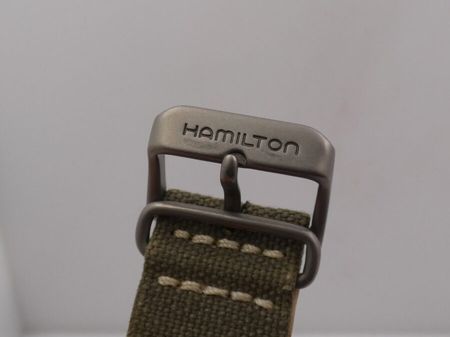 Hamilton Raro Khaki Field Cronografo Day Date Military 3826 Anni 2000's Automatico Acciaio - immagine 13