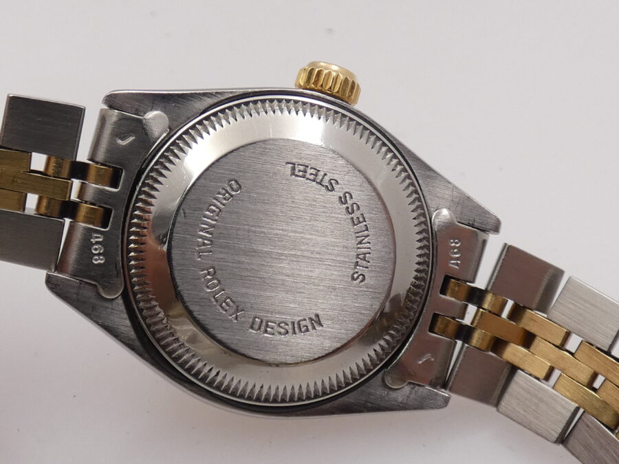 Rolex Oyster Perpetual Lady Date 6917 Acciaio & Oro 18 Kt Anno 1981 Bracciale Jubilee - immagine 15