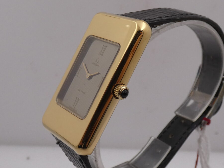 Omega De Ville Carrè Laminato Oro 18Kt Anno 1975 MilleRighe Dial Carica Manuale - immagine 16