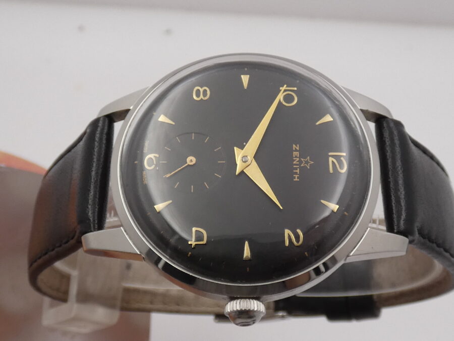 Zenith Stellina Sporto Oversize 37mm ANNO 1957 Gilt Dial Carica Manuale Calibro Zenith 40 - immagine 3