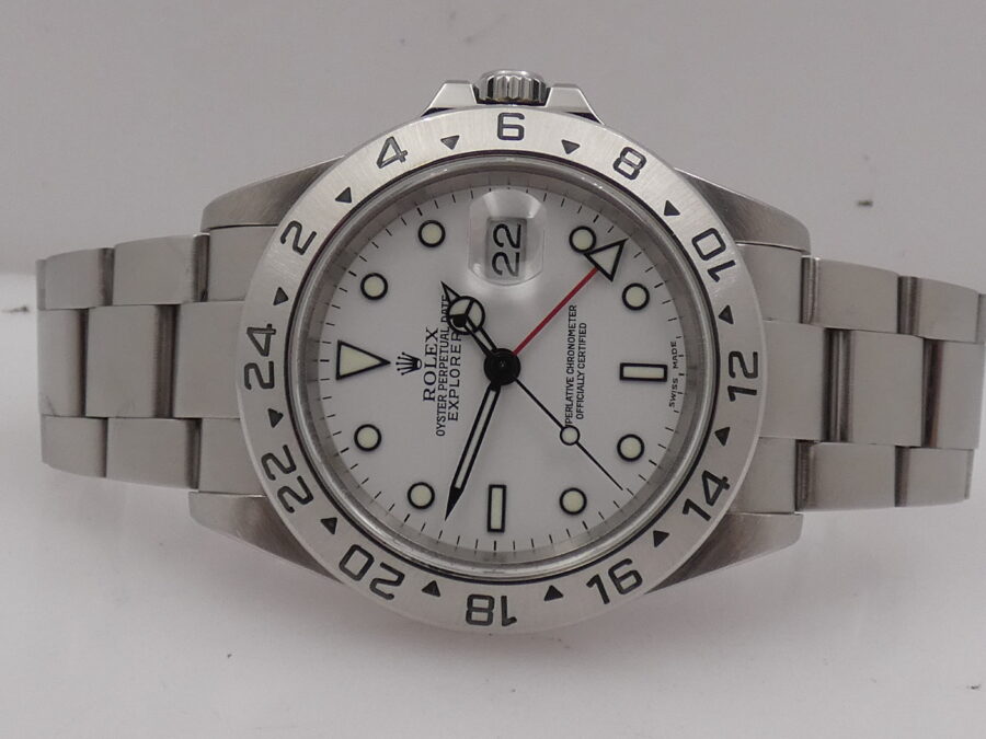 Rolex Explorer II 16570 SEL POLAR Anno 2003 White Dial Automatico Acciaio - immagine 3