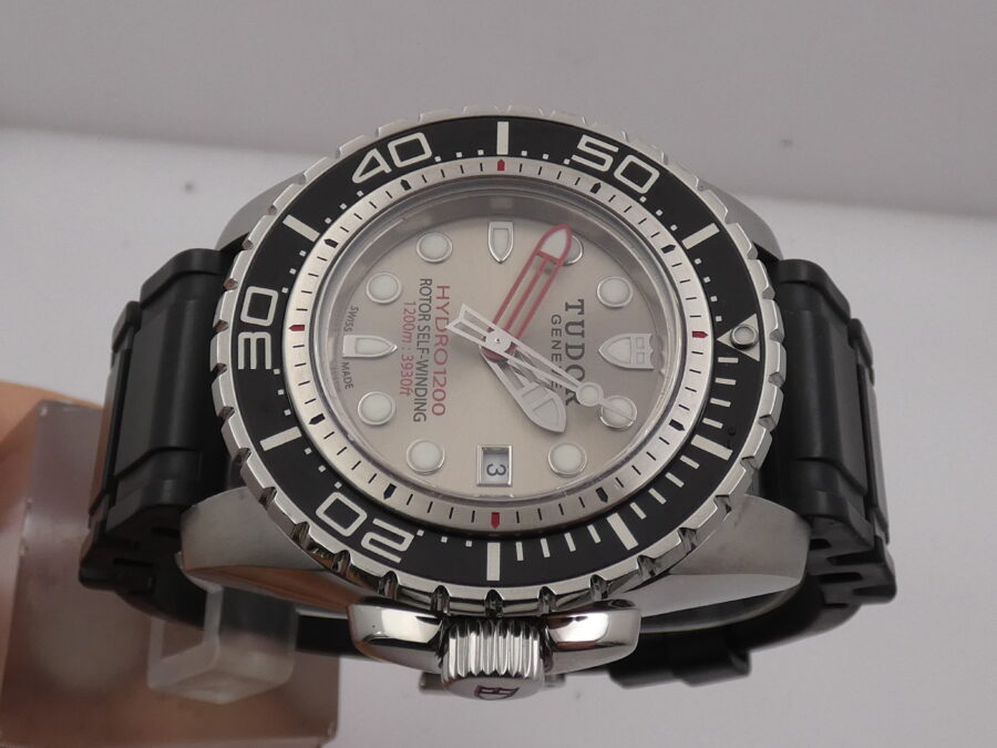 Tudor Hydronaut 1200 BOX&PAPERS Italia Ref 25000 ANNO 2014 Automatico Acciaio - immagine 3