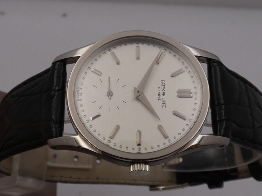 Patek Philippe Calatrava 3796 Oro Bianco 18Kt Sigma Dial TOP CONDITION Anni 90's Carica Manuale - immagine 3