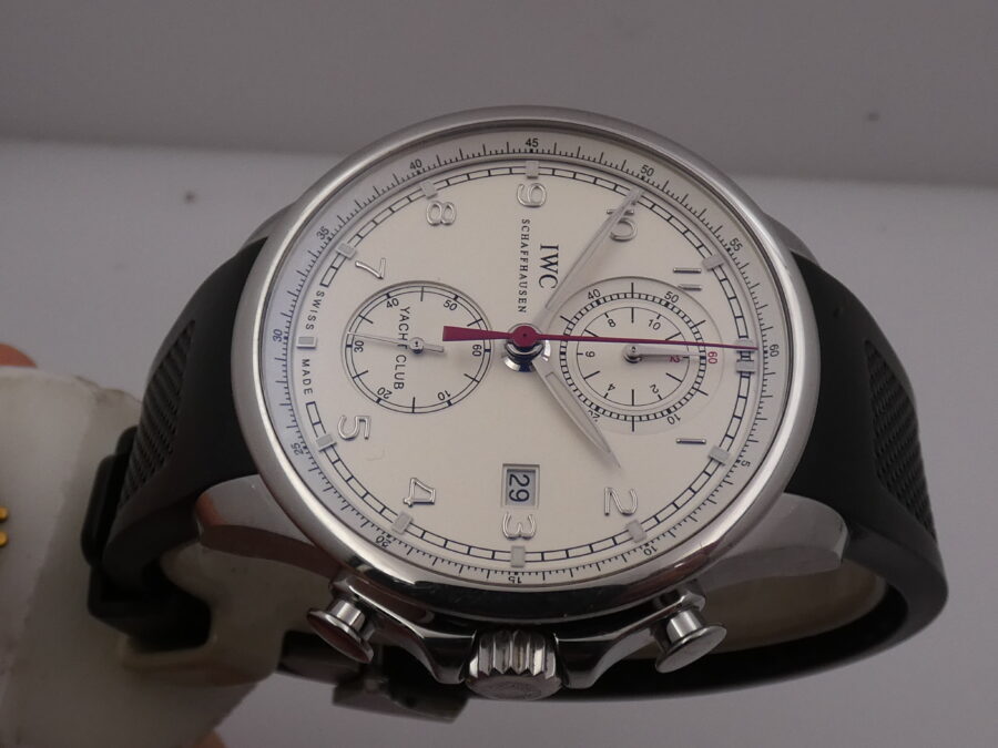 Cronografo IWC Portuguese Yacht Club 45mm IW390211 Automatico ANNO 2014 Acciaio - immagine 3