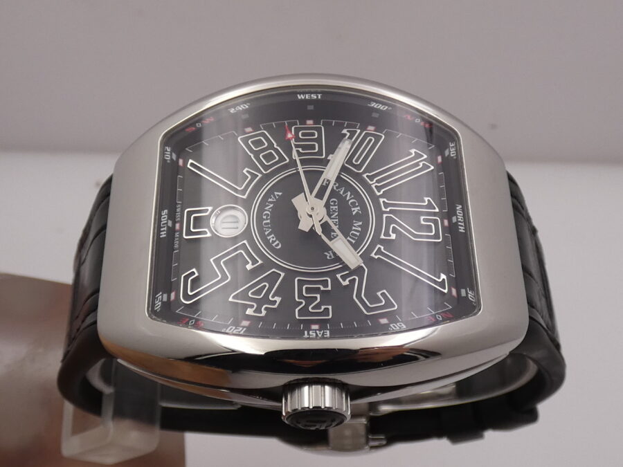 Franck Muller Vanguard V 45 SC DT Oversize 44mm Punti Cardinali Automatico Acciaio - immagine 3