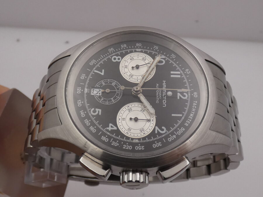 Hamilton Cronografo Khaki Aviation 44mm H765160 BOX&PAPERS Automatico Acciaio - immagine 3