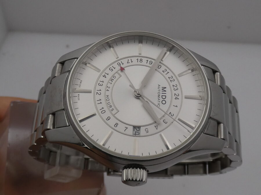 Mido Belluna GMT 24 Hours 40mm Automatico ANNI '2000 Acciaio Braccialato - immagine 3