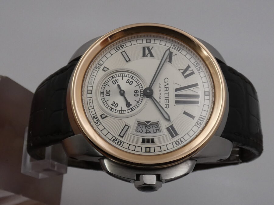 Cartier Calibre de Cartier 3299 Acciaio & Oro Rosa 18Kt 43mm BOX&PAPERS Anno 2010 Automatico - immagine 3