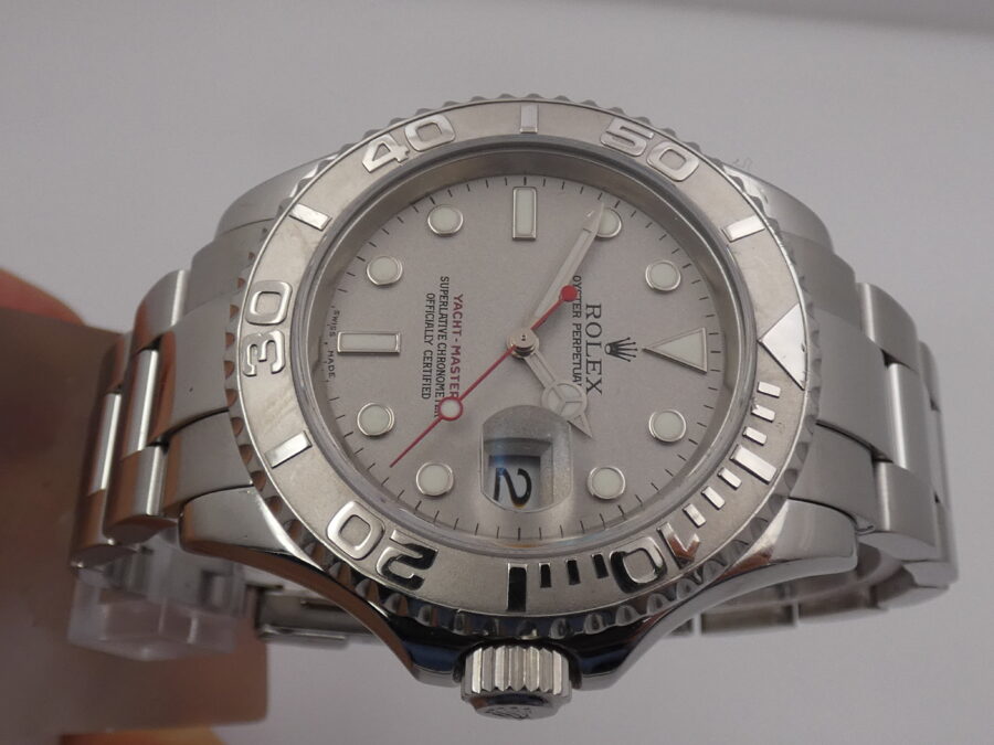 Rolex Yacht-Master 40 Rolesium Platinum 16622 BOX & PAPERS Anno 2004 Automatico Acciaio - immagine 3