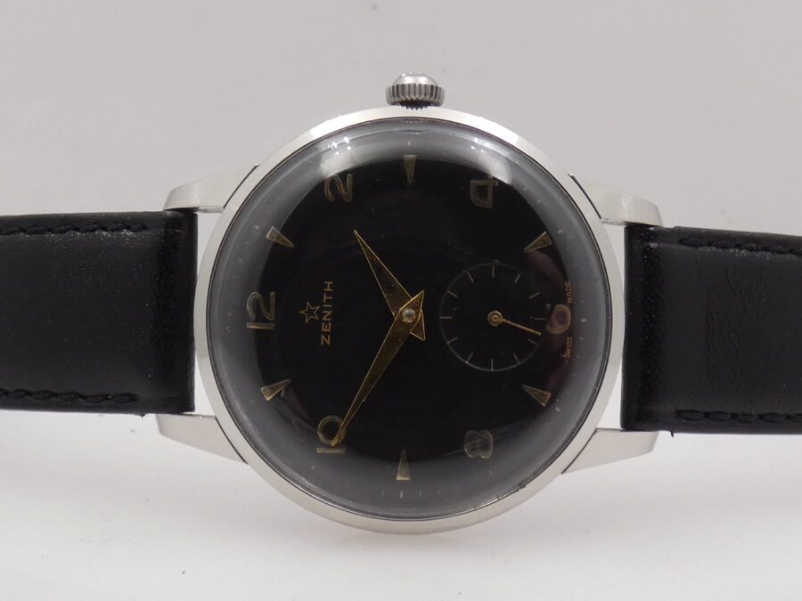 Zenith Stellina Sporto Oversize 37mm ANNO 1957 Gilt Dial Carica Manuale Calibro Zenith 40 - immagine 4